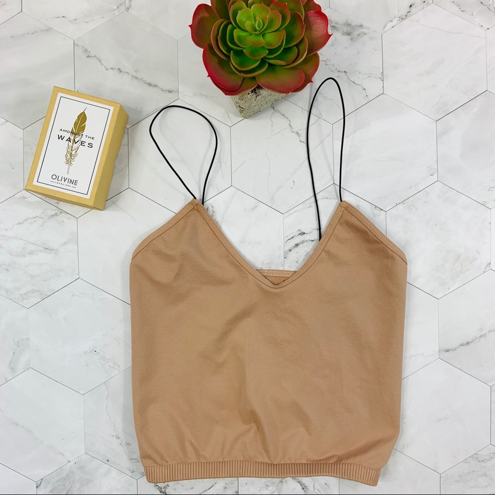 NWT Free People Cropped Cami Nude XS/S - Picture 4 of 8